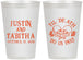 Personalized Wedding 12 oz Frosted Cups - Til Death Do Us Part | 485