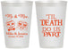Personalized Wedding 12 oz Frosted Cups - Til Death Do Us Part | 487