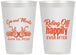 Personalized Wedding 12 oz Frosted Cups - Motorcycle | 493