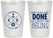 Personalized Wedding 12 oz Frosted Cups - Nautical | 495