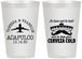 Personalized Wedding 12 oz Frosted Cups - Destination | 496