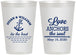 Personalized Wedding 12 oz Frosted Cups - Love Anchors The Soul | 498