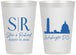Personalized Wedding 12 oz Frosted Cups - Washington Dc | 500