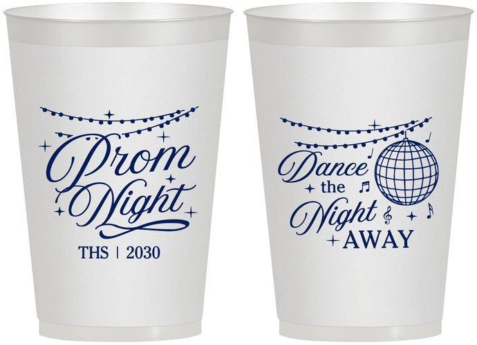 Personalized Prom 12 oz Frosted Cups - Dance The Night Away | 50001