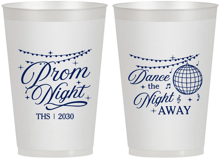 Personalized Prom 12 oz Frosted Cups - Dance The Night Away | 50001