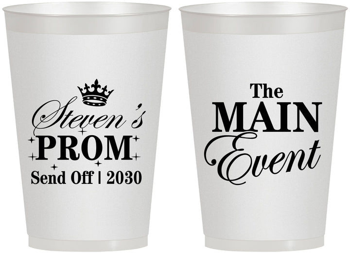 Personalized Prom 12 oz Frosted Cups - Send Off | 50008