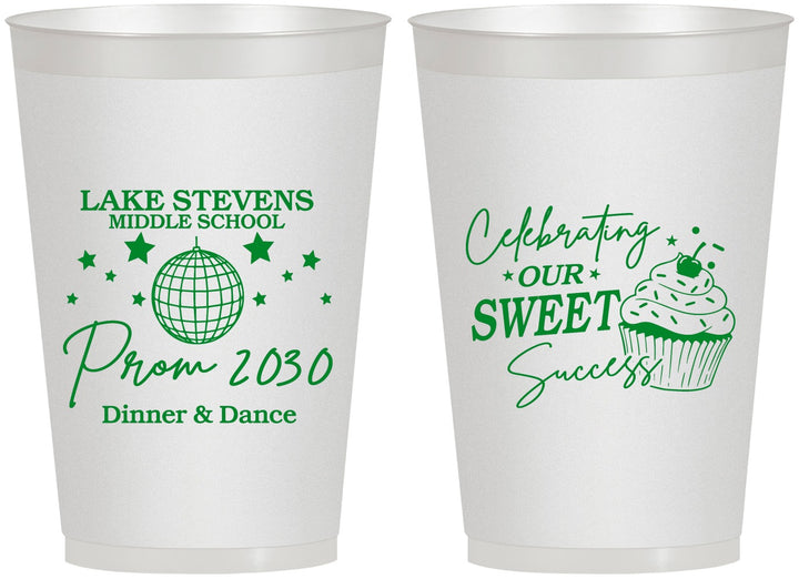 Personalized Prom 12 oz Frosted Cups - Middle School Dance | 50014