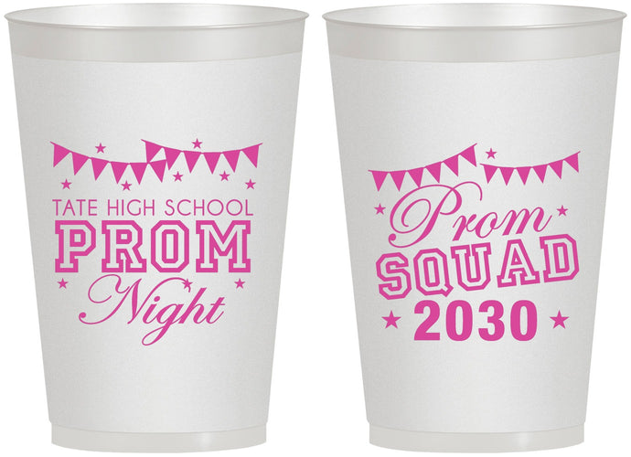 Personalized Prom 12 oz Frosted Cups - Squad | 50015
