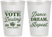 Personalized Prom 12 oz Frosted Cups - Queen Vote | 50016