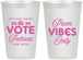 Personalized Prom 12 oz Frosted Cups - Queen Vote | 50017
