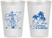 Personalized Wedding 12 oz Frosted Cups - Antigua And Barbuda | 503