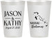 Personalized Wedding 12 oz Frosted Cups - Bahamas | 506
