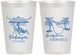 Personalized Wedding 12 oz Frosted Cups - Barbados | 509