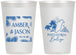 Personalized Wedding 12 oz Frosted Cups - Belize | 511