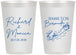 Personalized Wedding 12 oz Frosted Cups - Bermuda | 512
