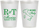 Personalized Wedding 12 oz Frosted Cups - Italy | 514