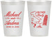 Personalized Wedding 12 oz Frosted Cups - Italy | 515