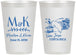 Personalized Wedding 12 oz Frosted Cups - Costa Rica | 519