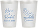 Personalized Wedding 12 oz Frosted Cups - Curacao | 520