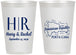 Personalized Wedding 12 oz Frosted Cups - Domincan Republic | 522