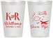 Personalized Wedding 12 oz Frosted Cups - Fiji | 524