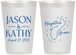 Personalized Wedding 12 oz Frosted Cups - Guam | 526