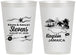 Personalized Wedding 12 oz Frosted Cups - Jamaica | 531