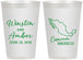 Personalized Wedding 12 oz Frosted Cups - Mexico | 534