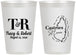 Personalized Wedding 12 oz Frosted Cups - St Lucia | 540