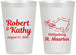 Personalized Wedding 12 oz Frosted Cups - St Maarten | 542