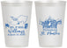 Personalized Wedding 12 oz Frosted Cups - St Maarten | 543