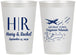 Personalized Wedding 12 oz Frosted Cups - Cayman Island | 544