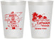 Personalized Wedding 12 oz Frosted Cups - Cayman Island | 545