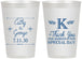 Personalized Wedding 12 oz Frosted Cups - Monogram | 556