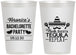 Personalized Bachelorette 12 oz Frosted Cups - Fiesta Siesta Tequila Repeat | 60000