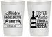 Personalized Bachelorette 12 oz Frosted Cups - Fiesta Siesta Tequila Repeat | 60002