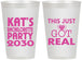Personalized Bachelorette 12 oz Frosted Cups - This Just Got Real | 60013