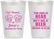 Personalized Bachelorette 12 oz Frosted Cups - I Got Wasted | 60015