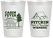 Personalized Bachelorette 12 oz Frosted Cups - Camping | 60019
