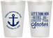 Personalized Bachelorette 12 oz Frosted Cups - Tank Her Drop Anchor | 60026