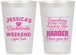 Personalized Bachelorette 12 oz Frosted Cups - Something Borrowed | 60028