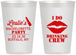 Personalized Bachelorette 12 oz Frosted Cups - I Do Drinking Team | 60031