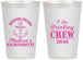 Personalized Bachelorette 12 oz Frosted Cups - I Do Drinking Team | 60038