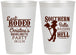 Personalized Bachelorette 12 oz Frosted Cups - Raising Hell Last Rodeo | 60042