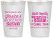 Personalized Bachelorette 12 oz Frosted Cups - Cant Sip With Us | 60051
