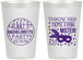 Personalized Bachelorette 12 oz Frosted Cups - Mardi Gras | 60055