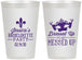 Personalized Bachelorette 12 oz Frosted Cups - Mardi Gras | 60061