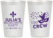 Personalized Bachelorette 12 oz Frosted Cups - Mardi Gras I Do Crew | 60063