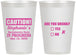 Personalized Bachelorette 12 oz Frosted Cups - Drunk Yes Or No | 60083
