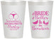 Personalized Bachelorette 12 oz Frosted Cups - Brides Bells Boudoir | 60085